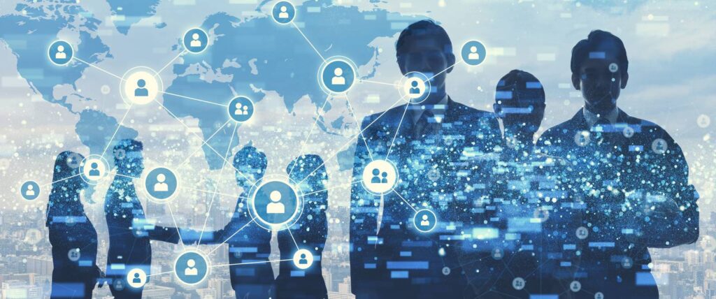 network of business concept