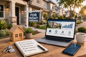 Real estate management in golden hour