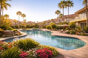 Sunny luxury poolside in Chula Vista